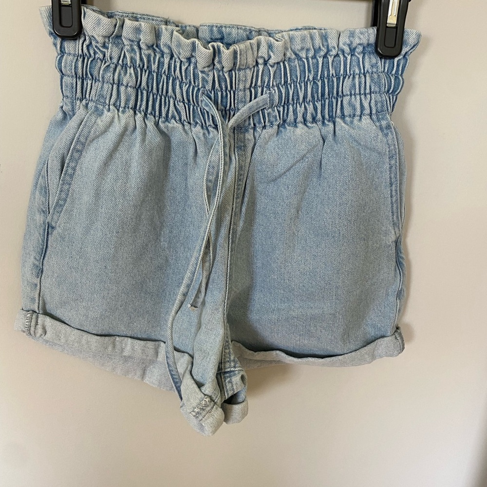 Light Blue Denim Women's Shorts